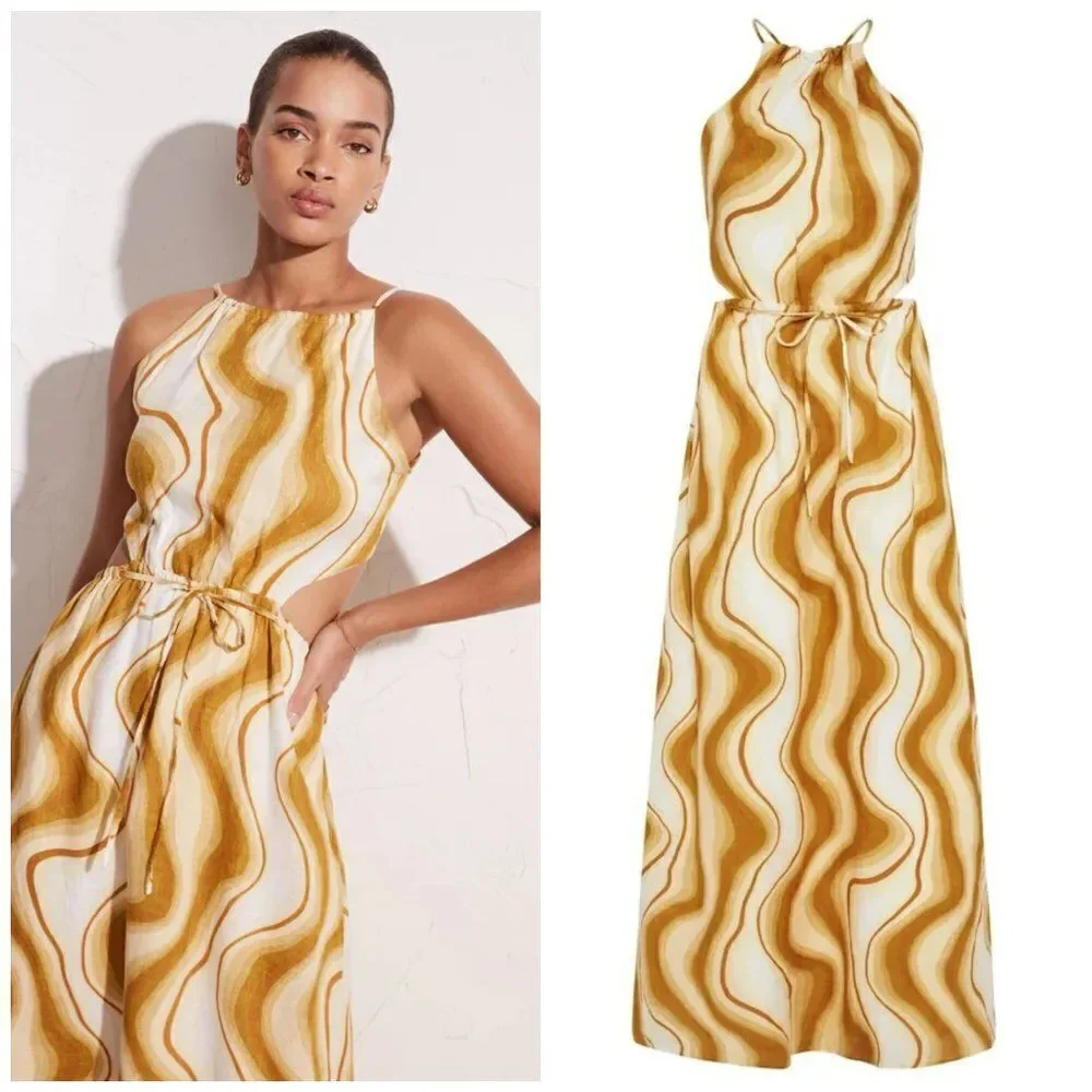 FAITHFULL THE BRAND La Piedra Maxi Dress in Talamanca Print